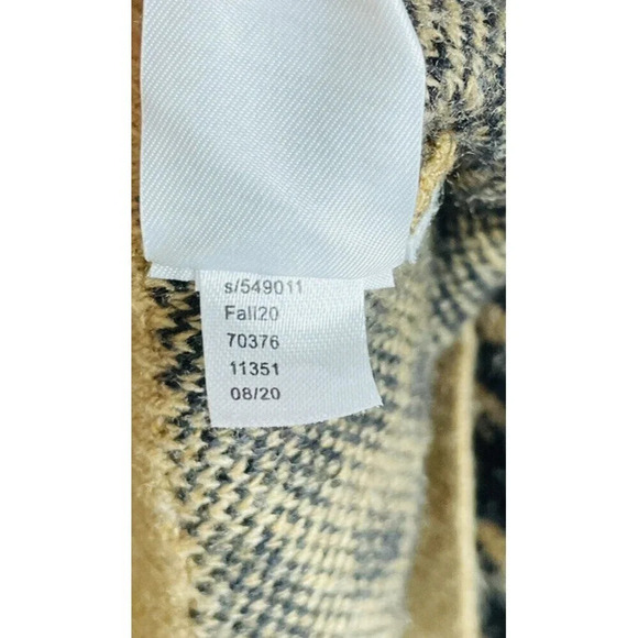 Loft Womens Knit Sweater Sz M Brown Black Cheetah Print Popover - Picture 6 of 8
